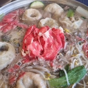 소고기정식(140g+만두3알) 메뉴 사진(네이버)