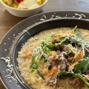 등심 버섯 크림 리조토 메뉴 사진(네이버)