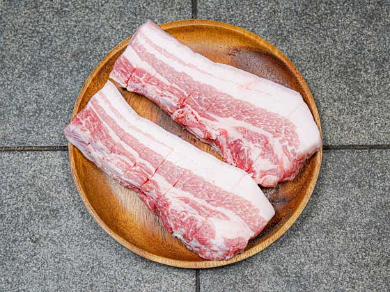 제주 백돼지 오겹살 메뉴 사진(네이버)