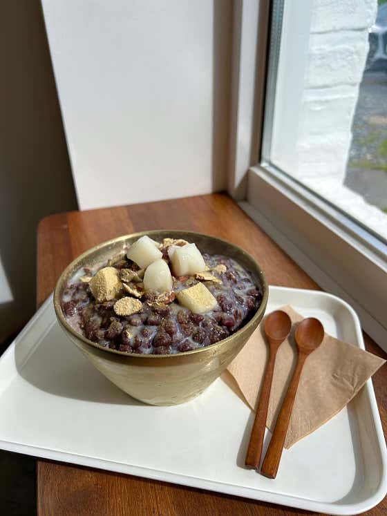 (수제팥)팥빙수(2인기준) 메뉴 사진(네이버)
