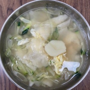 옛날 그 수제비 메뉴 사진(네이버)
