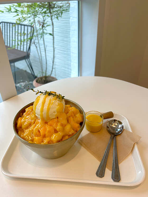 망고빙수(2인기준) 메뉴 사진(네이버)