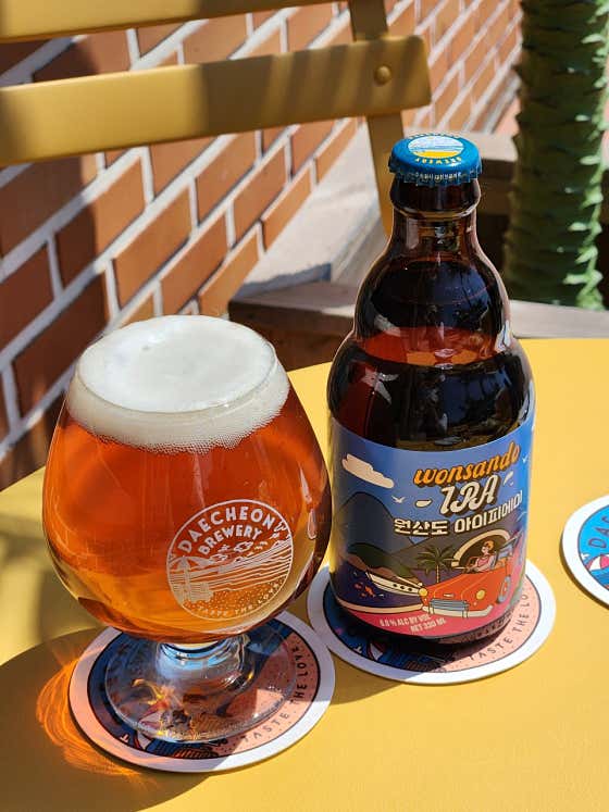 원산도IPA (ABV 6.0%) 메뉴 사진(네이버)