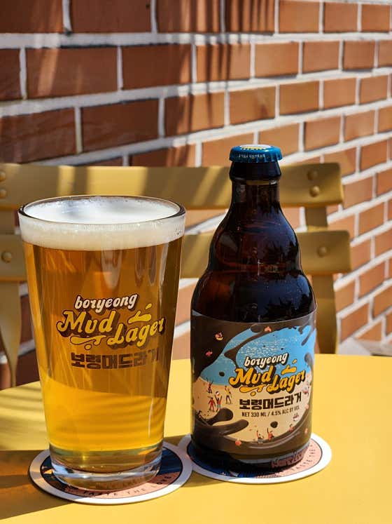 보령머드라거 (ABV 4.5%) 메뉴 사진(네이버)