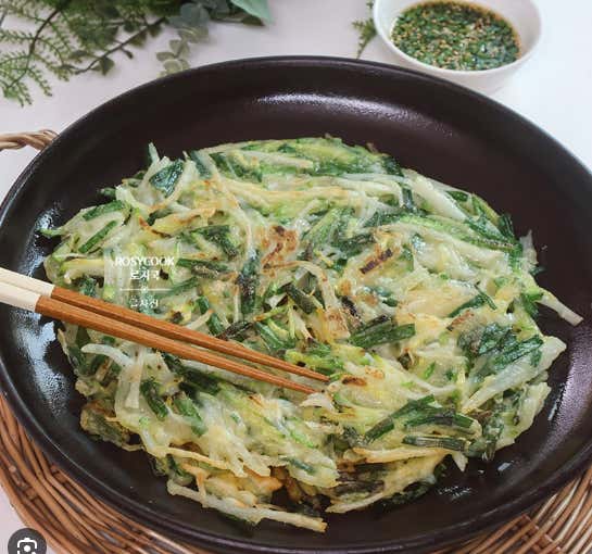 빠삭빠삭 감자채전 메뉴 사진(네이버)