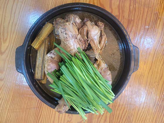 옻토종닭백숙 메뉴 사진(네이버)
