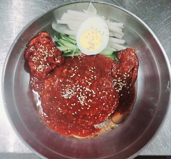 비빔냉면 메뉴 사진(네이버)