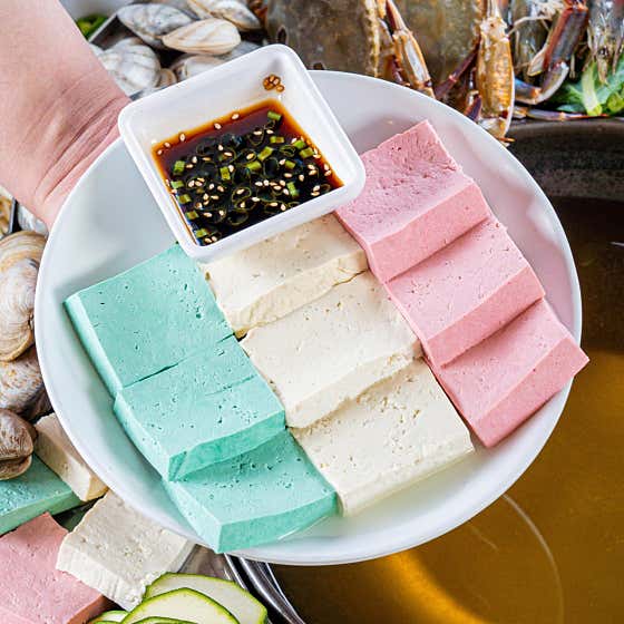 따끈따끈한 수제 삼색두부 메뉴 사진(네이버)
