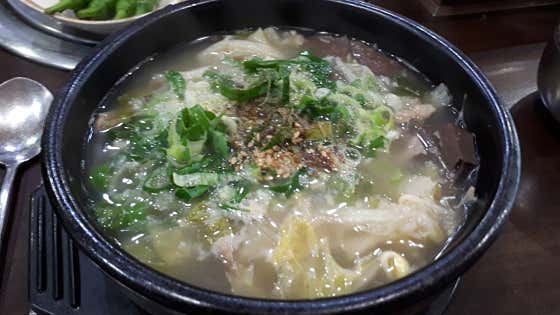 선지해장국(순한) 메뉴 사진(네이버)