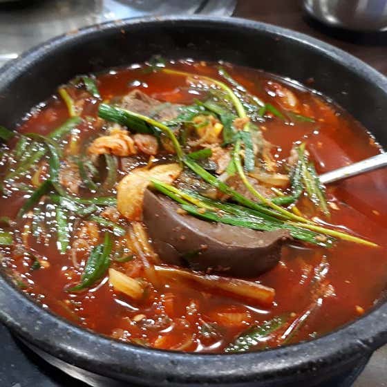 선지해장국(얼큰) 메뉴 사진(네이버)