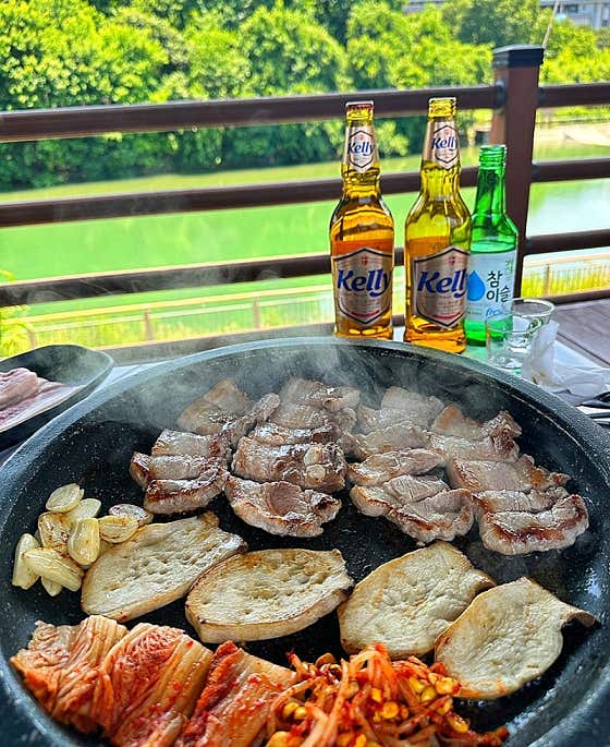 생 삼겹살 메뉴 사진(네이버)