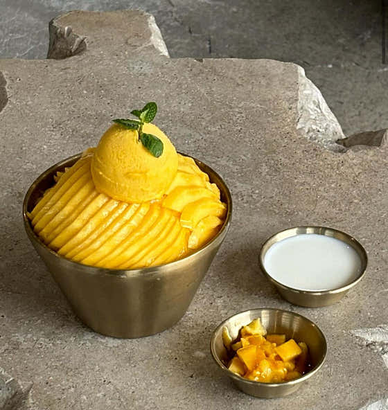 생망고빙수 메뉴 사진(네이버)
