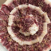 생차돌박이사시미(한우1+이상) 메뉴 사진(네이버)