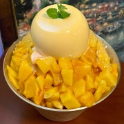망고푸딩빙수(시즌메뉴) 메뉴 사진(네이버)