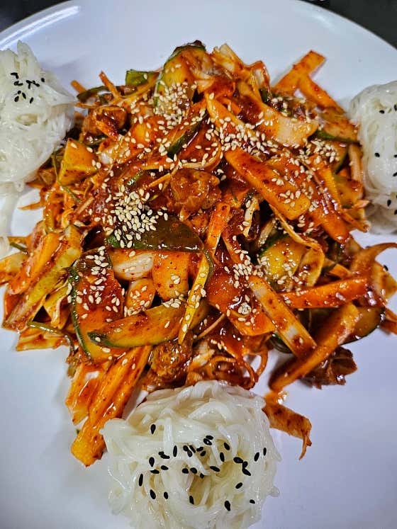 골뱅이소면 메뉴 사진(네이버)
