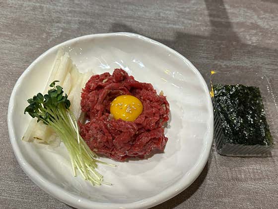 한우육회 메뉴 사진(네이버)
