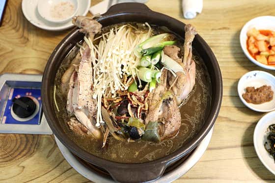닭백숙(토종닭) 메뉴 사진(네이버)