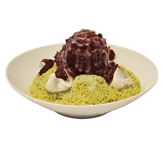 녹차팥 눈꽃빙수 메뉴 사진(네이버)