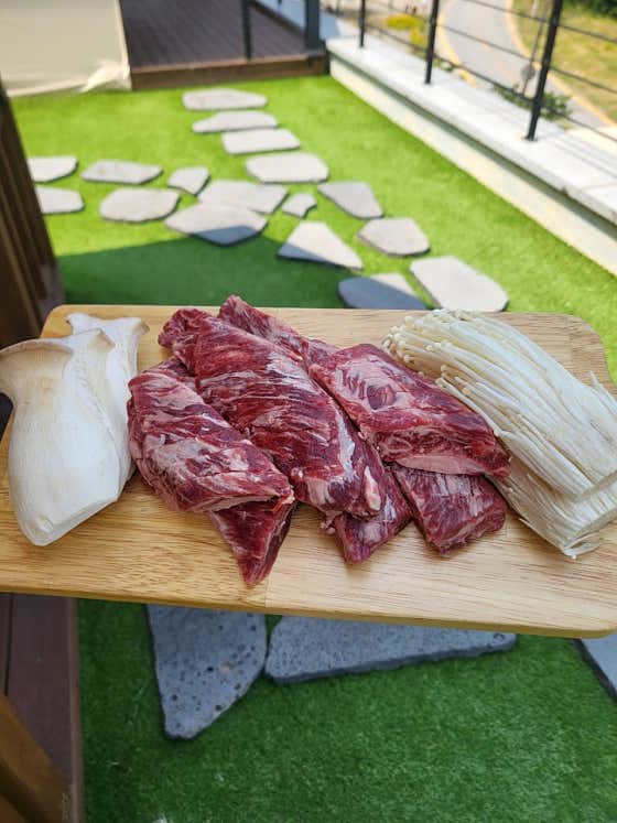 국내산 갈비살(100g) 메뉴 사진(네이버)