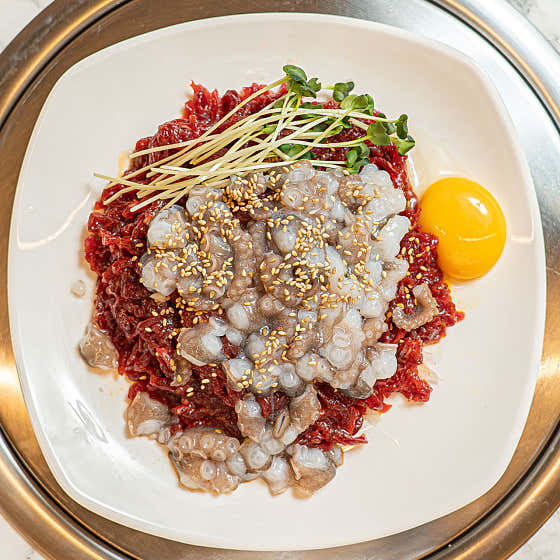 육회탕탕이 메뉴 사진(네이버)