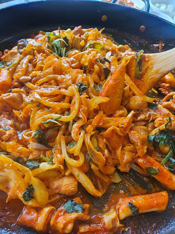 철판닭갈비 (250g) 메뉴 사진(네이버)