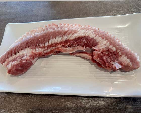 한돈 생오겹살 메뉴 사진(네이버)