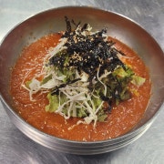 치자 물 비빔국수 메뉴 사진(네이버)