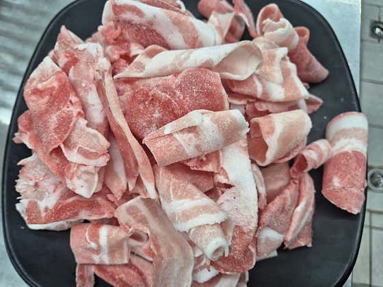 일품돈대패100g 메뉴 사진(네이버)