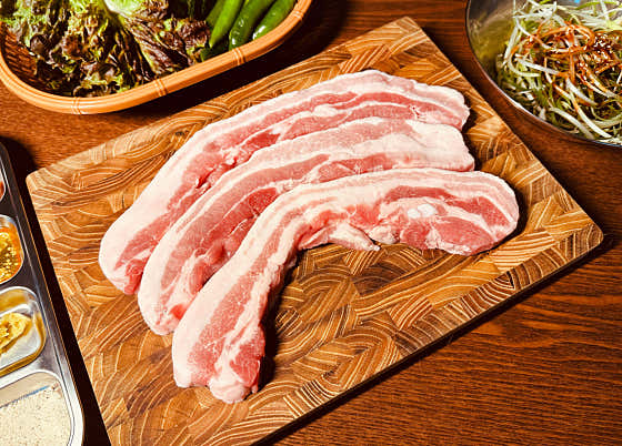 그릴841 숯불 삼겹살 (100g) 메뉴 사진(네이버)