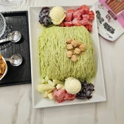 메론실타래빙수 메뉴 사진(네이버)