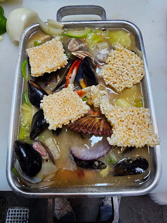 해물 누룽지 메뉴 사진(네이버)