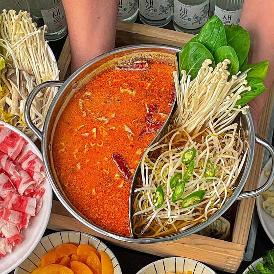 C세트 점심(해물육수&마라육수) 메뉴 사진(네이버)