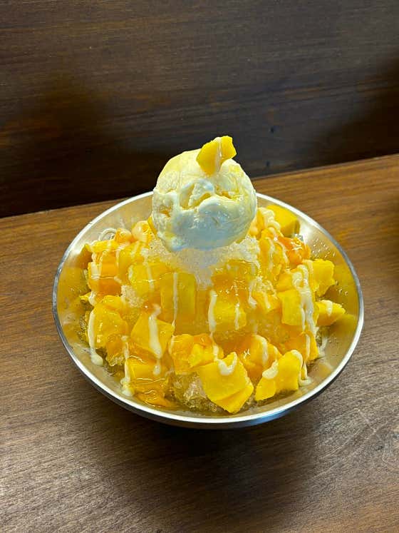 망고빙수 메뉴 사진(네이버)