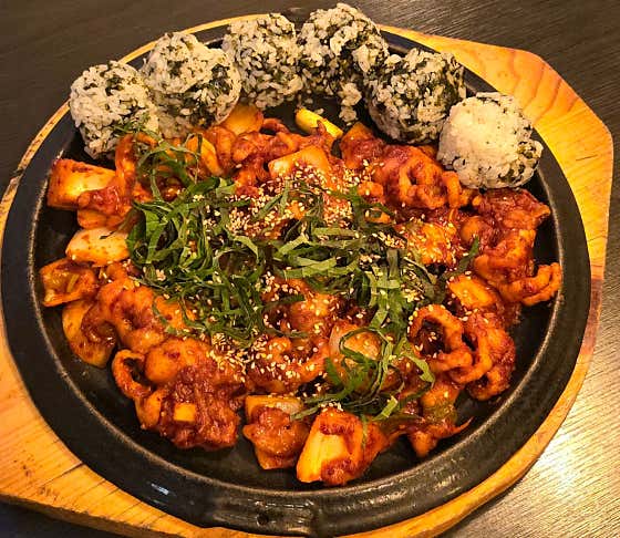닭발 + 주먹밥 메뉴 사진(네이버)