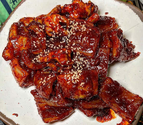 돼지껍데기 (200G) 메뉴 사진(네이버)