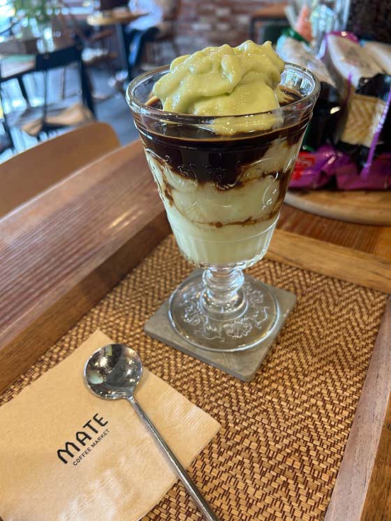 아보카도커피스무디 메뉴 사진(네이버)