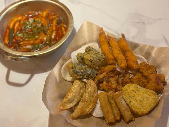 떡볶이+모듬튀김 세트 메뉴 사진(네이버)