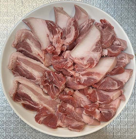뒷고기한판 메뉴 사진(네이버)