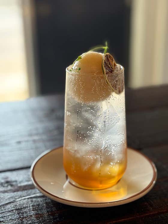 매실소르베 에이드 메뉴 사진(네이버)