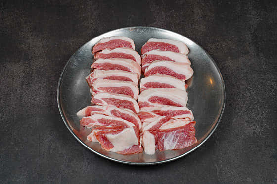 제주 흑돼지 가브리살 180g 메뉴 사진(네이버)