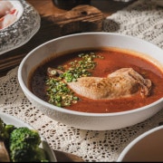 매콤 토마토 오븐 치킨 스튜 메뉴 사진(네이버)
