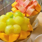 메론애플망고빙수 메뉴 사진(네이버)