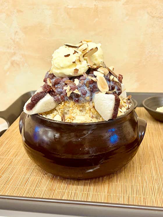 항아리빙수 메뉴 사진(네이버)