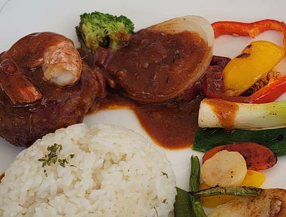 함박스테이크 메뉴 사진(네이버)