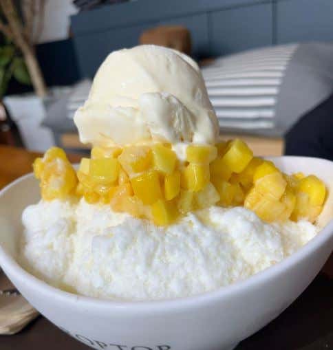 망고빙수 메뉴 사진(네이버)