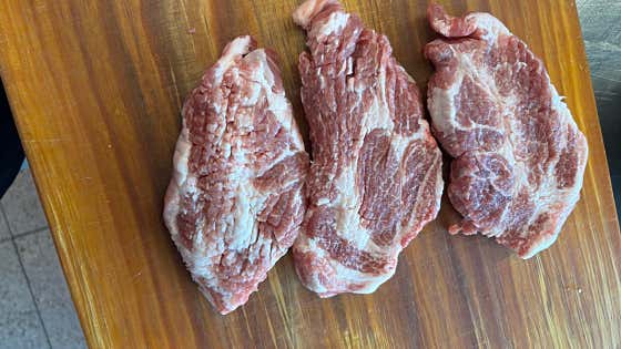 칼집목살 메뉴 사진(네이버)