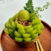 生샤인머스켓빙수 메뉴 사진(네이버)