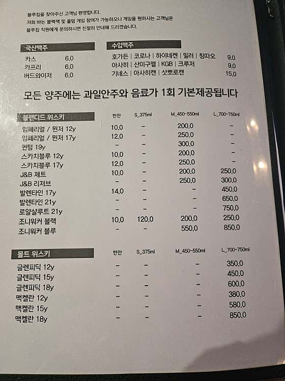 칵테일 메뉴 사진(네이버)