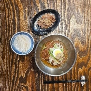 비빔냉면+불고기 메뉴 사진(네이버)