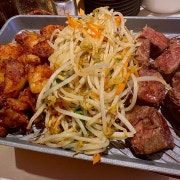 믹스호르몬+부채살스테이크 정식210g 메뉴 사진(네이버)